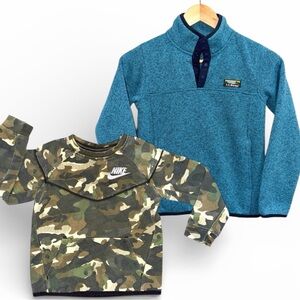L.L. Bean and Nike Boy Youth Small Spring Sweatshirt Bundle